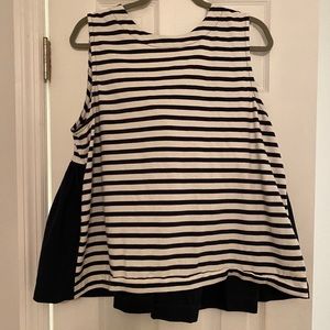 JCrew Open Back Bow top